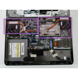 Dell Inspiron E1705 Замена радиатора и графического процессора